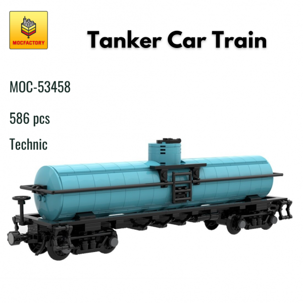 MOC 53458 Technic Tanker Car Train MOC FACTORY - MOULD KING