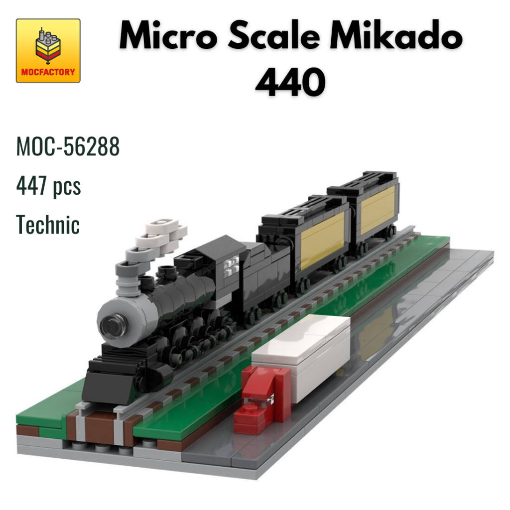 MOC-56288 Micro Scale Mikado 440 (Hit The Bricks) Technic With 447 Pieces