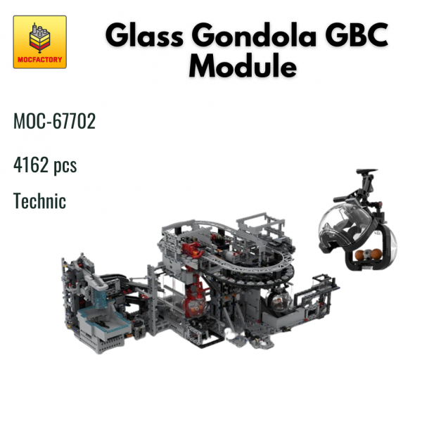 MOC 67702 Technic Glass Gondola GBC Module MOC FACTORY - MOULD KING