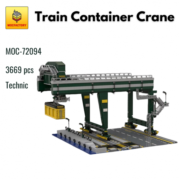 MOC 72094 Technic Train Container Crane MOC FACTORY - MOULD KING