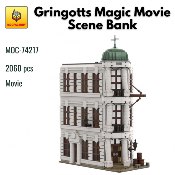 MOC 74217 Movie Gringotts Magic Movie Scene Bank MOC FACTORY - MOULD KING