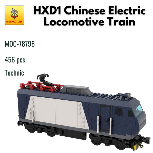 MOC 78798 Technic HXD1 Chinese Electric Locomotive Train MOC FACTORY - MOULD KING