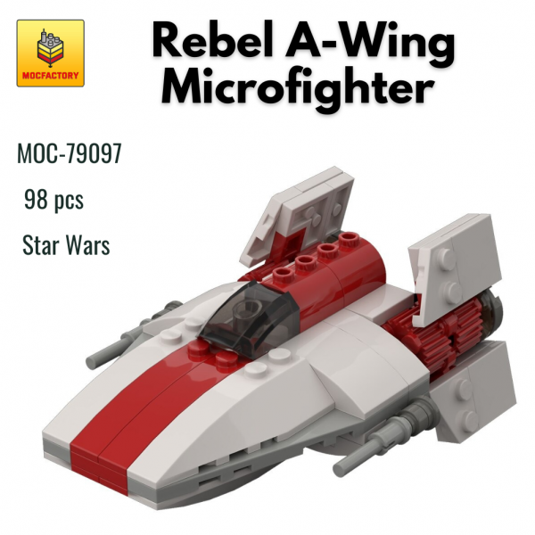 MOC 79097 Star Wars Rebel A Wing Microfighter MOC FACTORY - MOULD KING