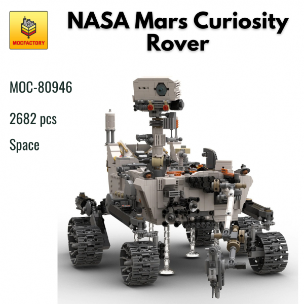 MOC 80946 Space NASA Mars Curiosity Rover 19 Scale MOC FACTORY - MOULD KING