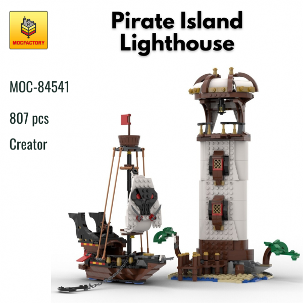 MOC 84541 Pirate Island Lighthouse - MOULD KING