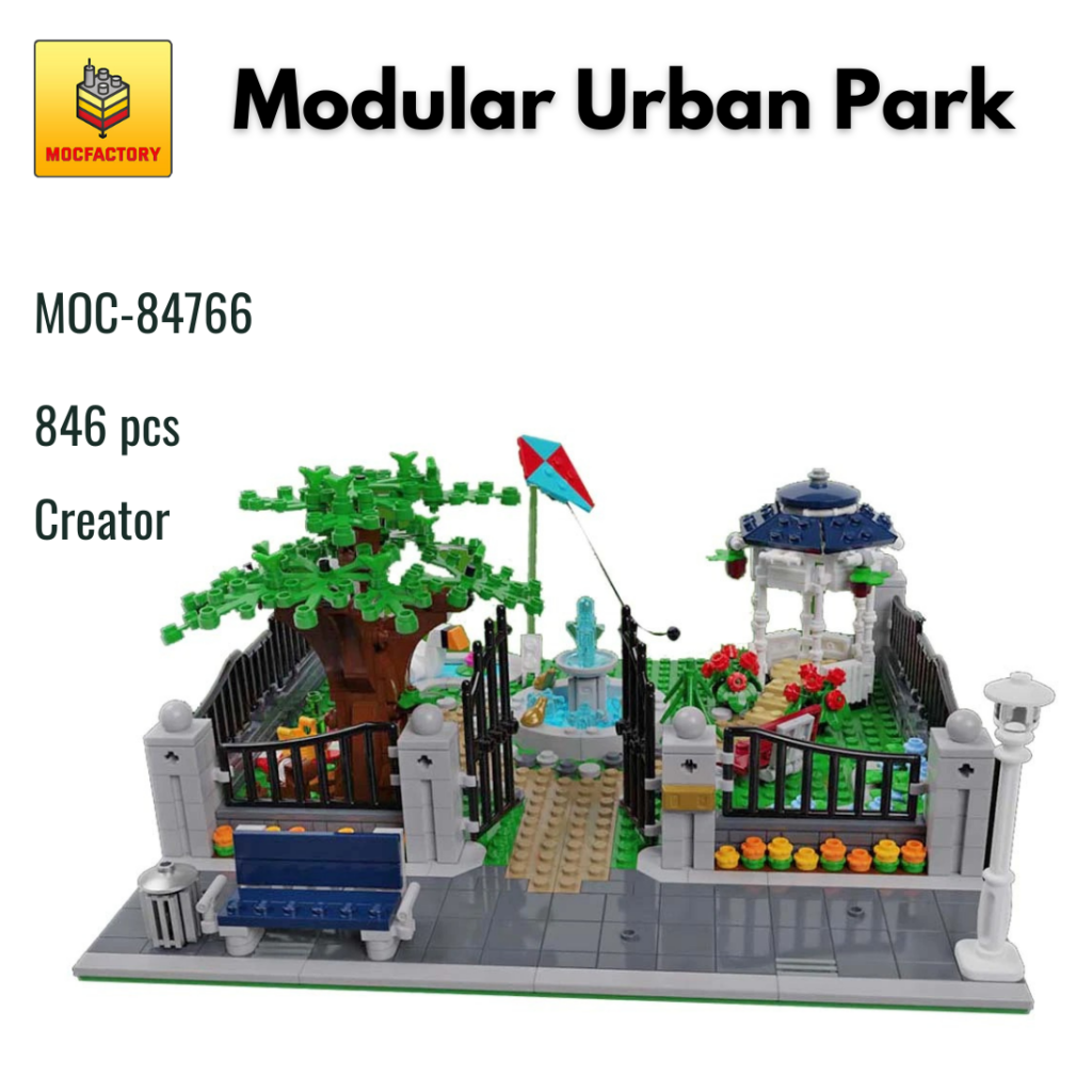 MOC-84766 Modular Urban Park With 846PCS 