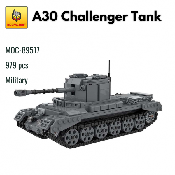 MOC 89517 Military A30 Challenger Tank MOC FACTORY - MOULD KING