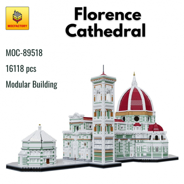 MOC 89518 Modular Building Florence Cathedral MOC FACTORY - MOULD KING