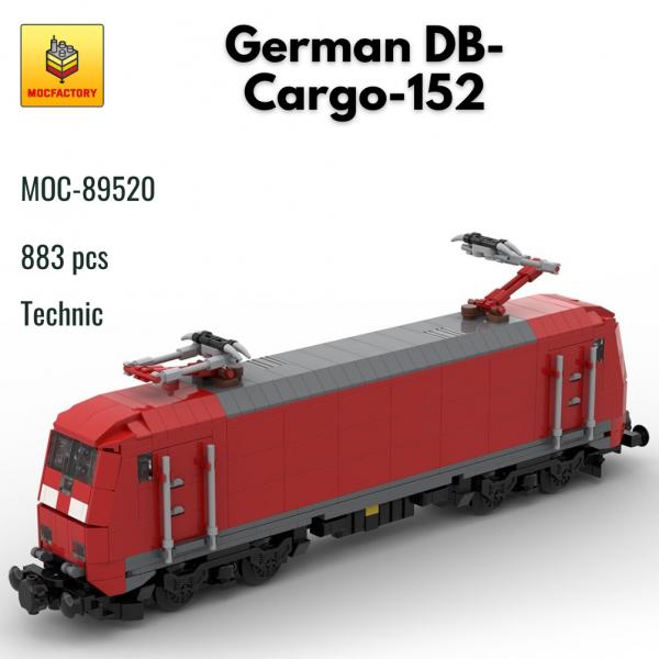 MOC 89520 Technic German DB Cargo 152 MOC FACTORY - MOULD KING
