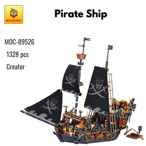 MOC 89526 Creator Pirate Ship MOC FACTORY - MOULD KING