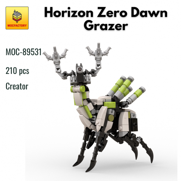 MOC 89531 Creator Horizon Zero Dawn Grazer MOC FACTORY - MOULD KING