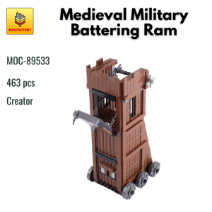 MOC 89533 Creator Medieval Military Battering Ram MOC FACTORY - MOULD KING