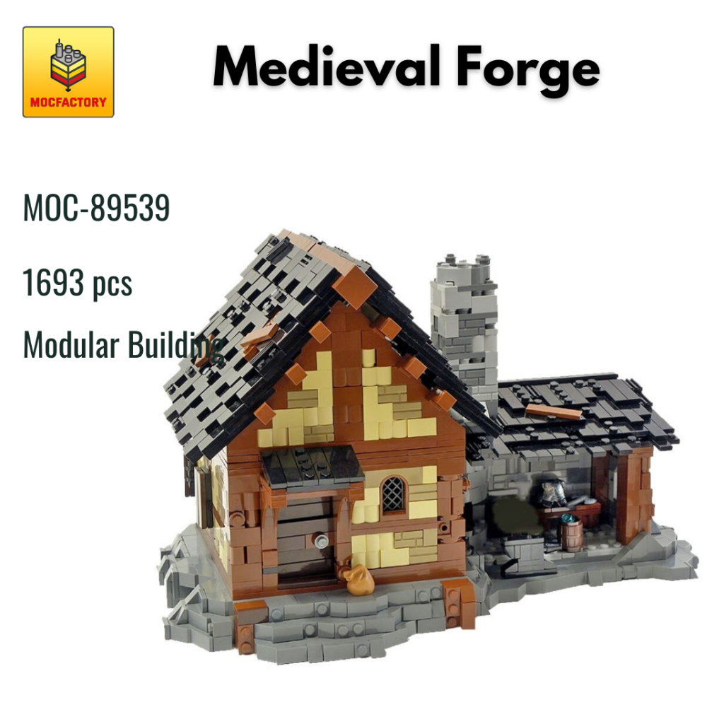MOC-89539 Medieval Forge With 1693 Pieces