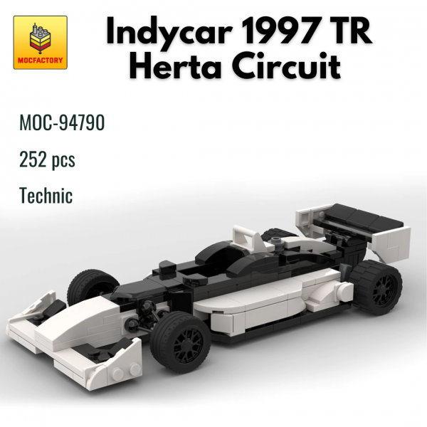 MOC 94790 Technic Indycar 1997 TR Herta Circuit MOC FACTORY - MOULD KING