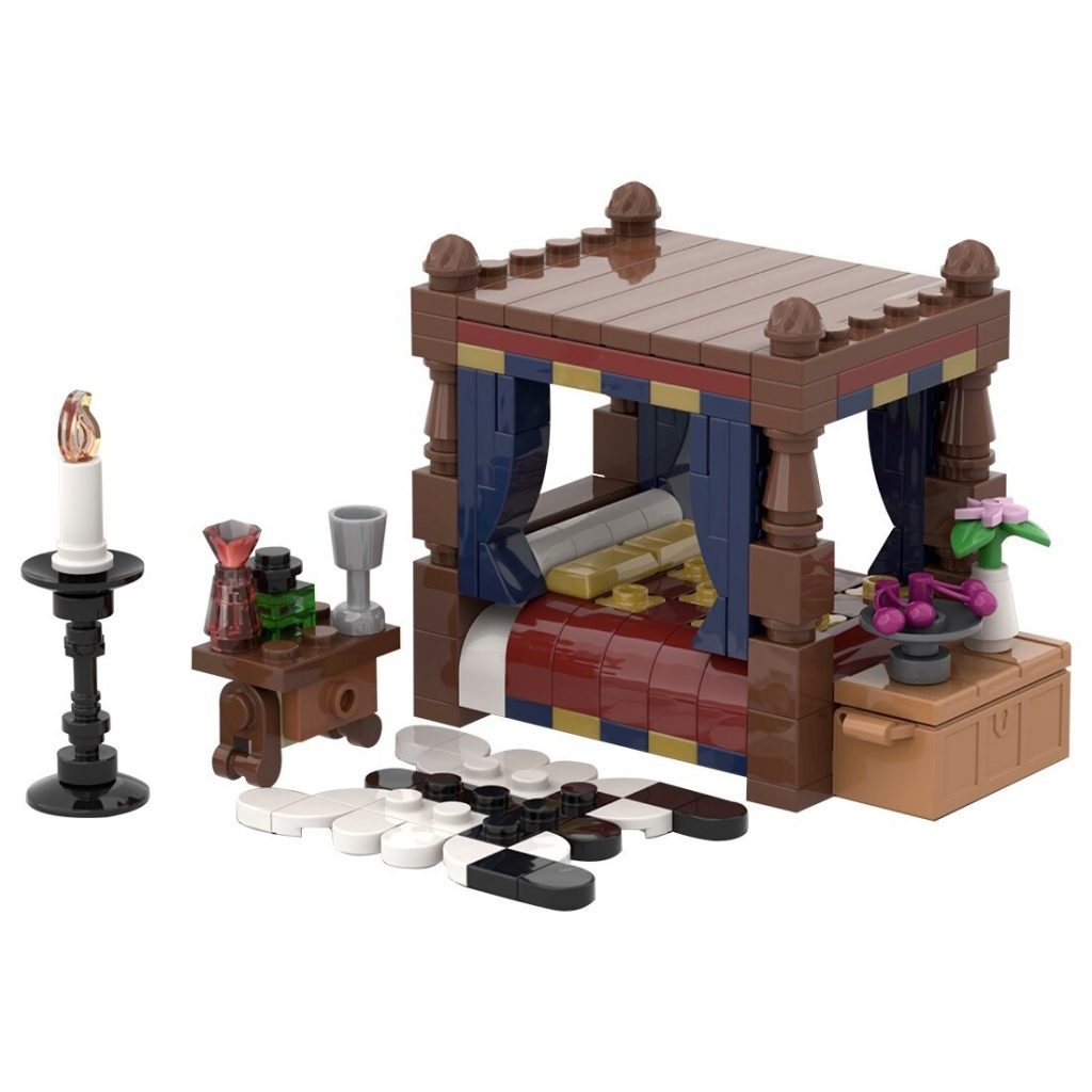 MOC-119624 Medieval Bedroom With 206PCS