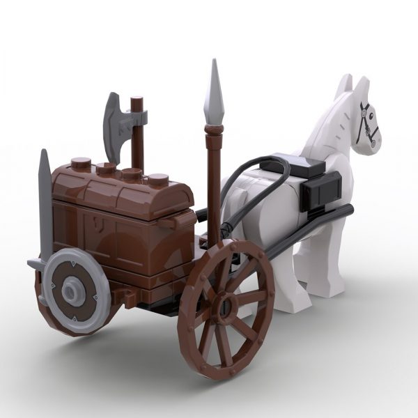 Medieval Supply Wagon MOC 87090 2 - MOULD KING