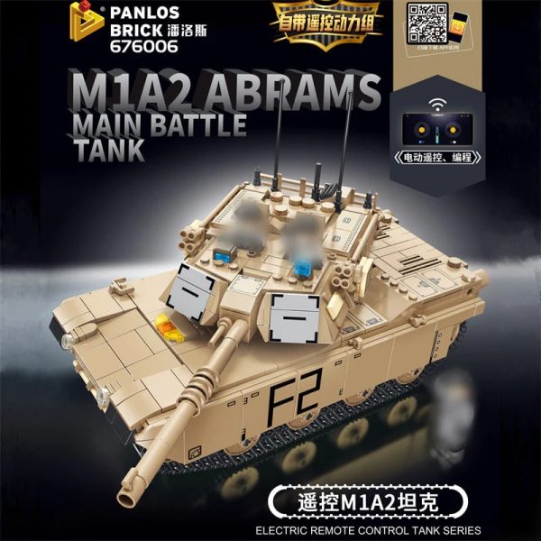 PANLOS 676006 RC M1A2 Abrams Main Battle Tank 4 - MOULD KING