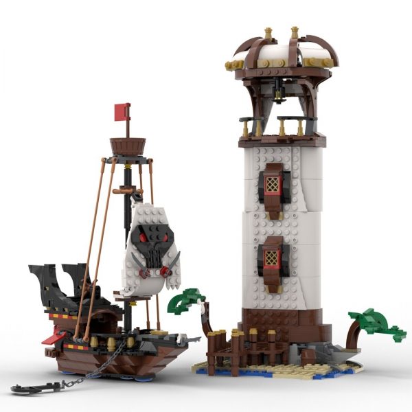 Pirate Island Lighthouse MOC 84541 2 - MOULD KING