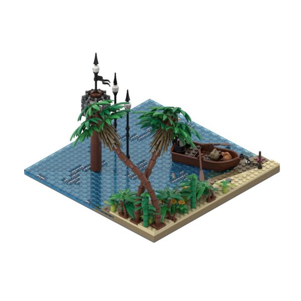 Port Sauvage Beach with Pillory MOC 116559 1 - MOULD KING