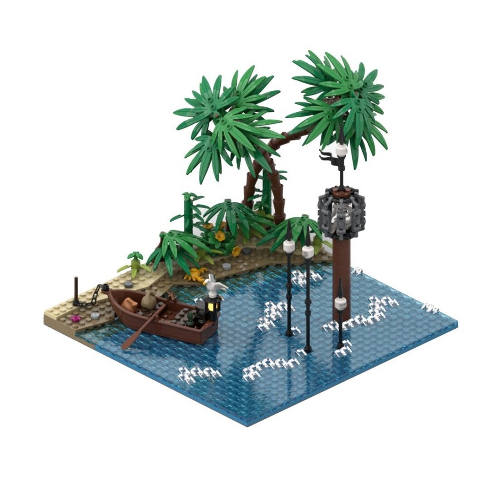 MOC-116559 Port Sauvage: Beach with Pillory With 743 Pieces