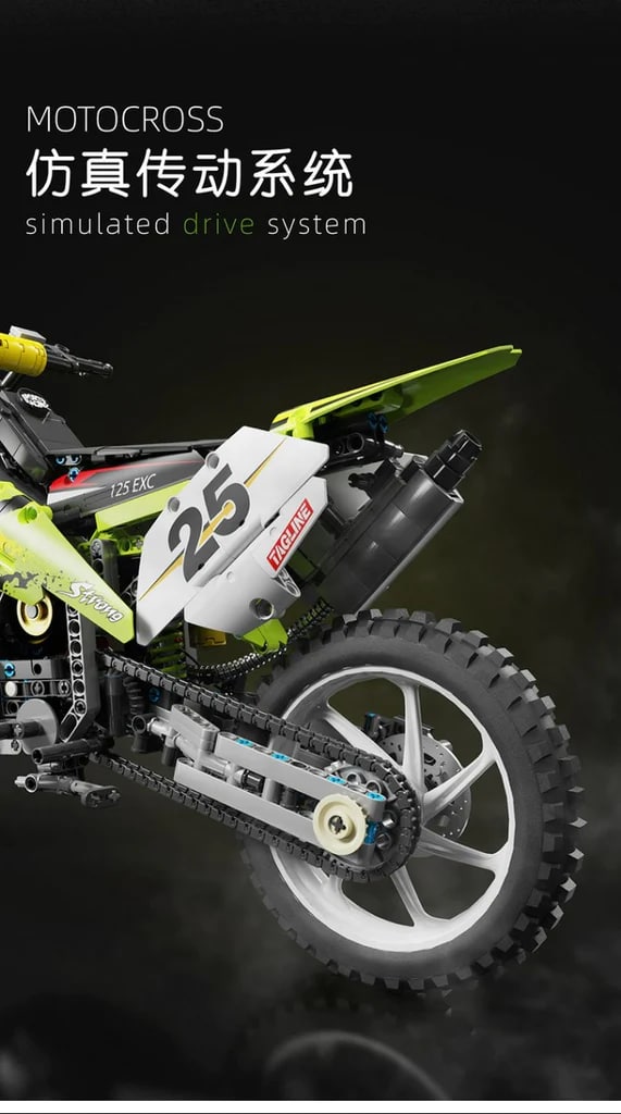 TGL T4018 1:5 Motocross With 1302 Pieces
