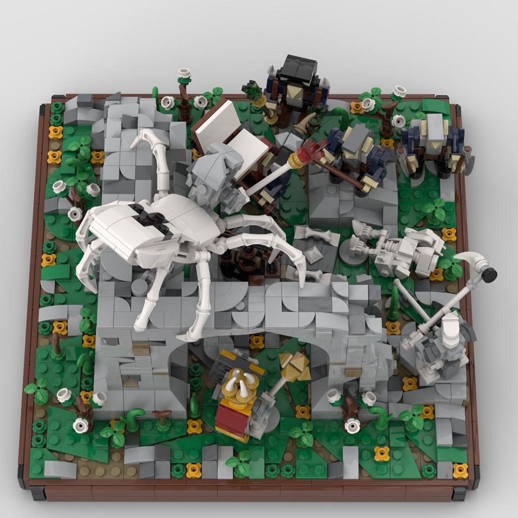 MOC-112452 The Dwarfs Meet The Skeleton King With 1780 Pieces