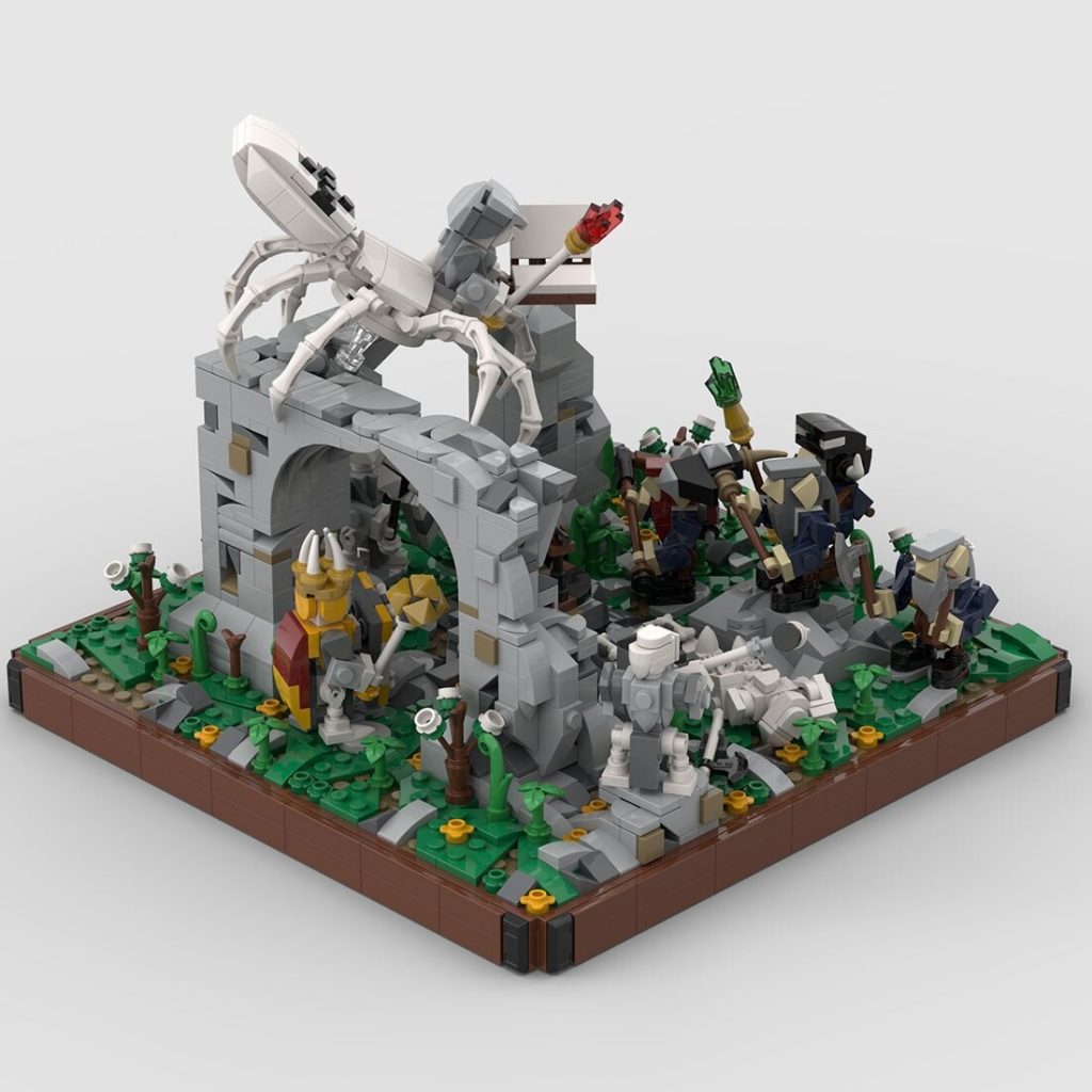 MOC-112452 The Dwarfs Meet The Skeleton King With 1780 Pieces