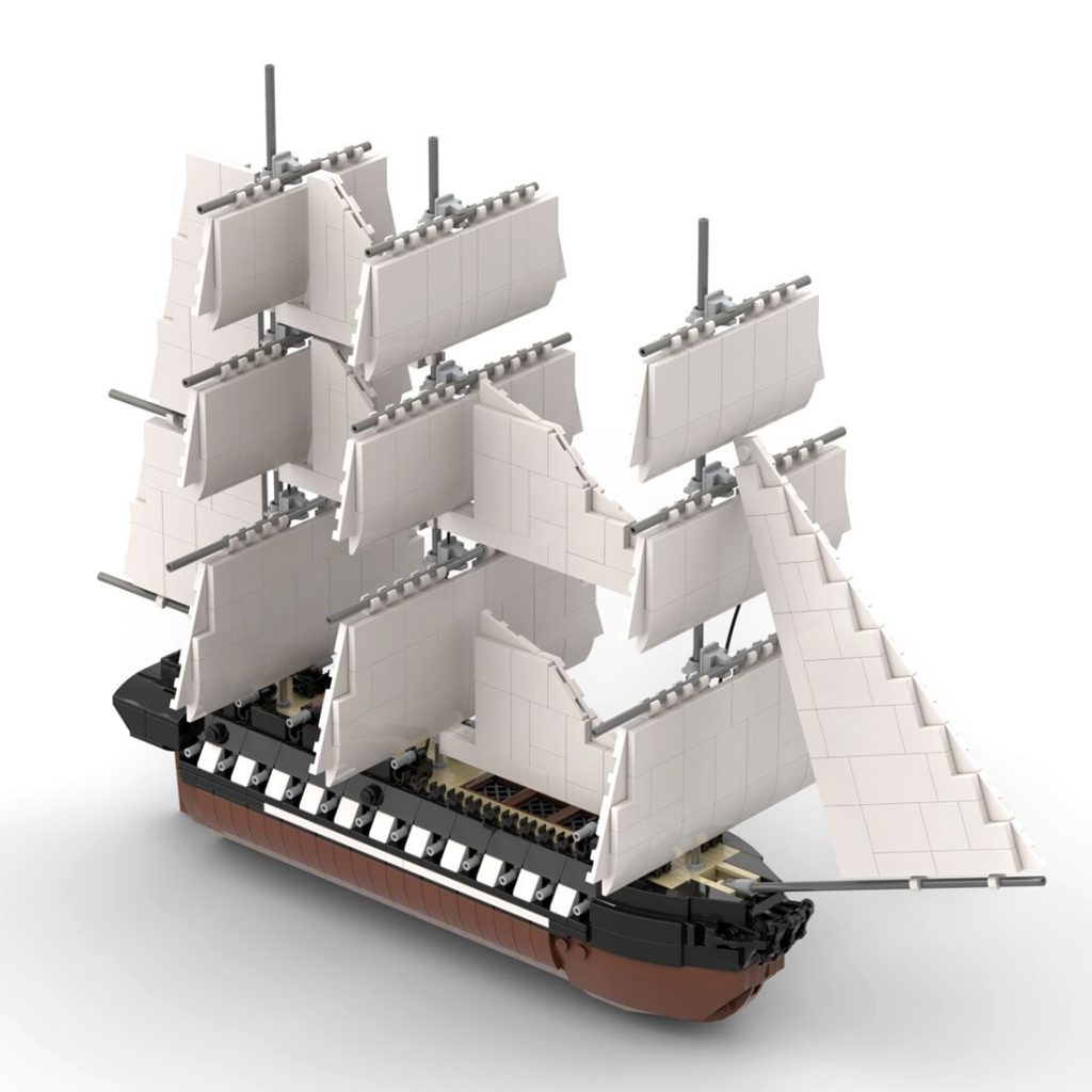 MOC-40456 USS Constitution Ship With 1392PCS