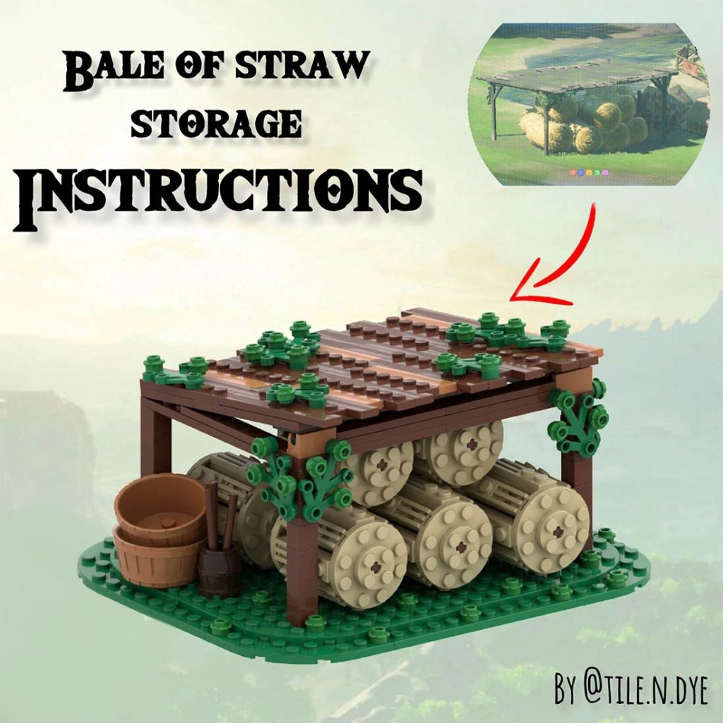MOC-109506 ZBOTW – Bale of Straw Storage With 684 Pieces