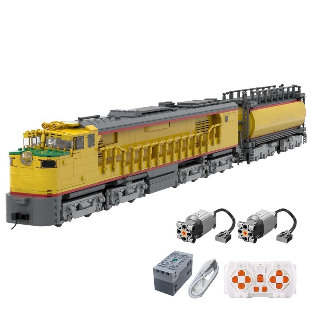 MOC-118323 Pacific GTEL 8500 Veranda And Fuel Tender Train With 3588 Pieces