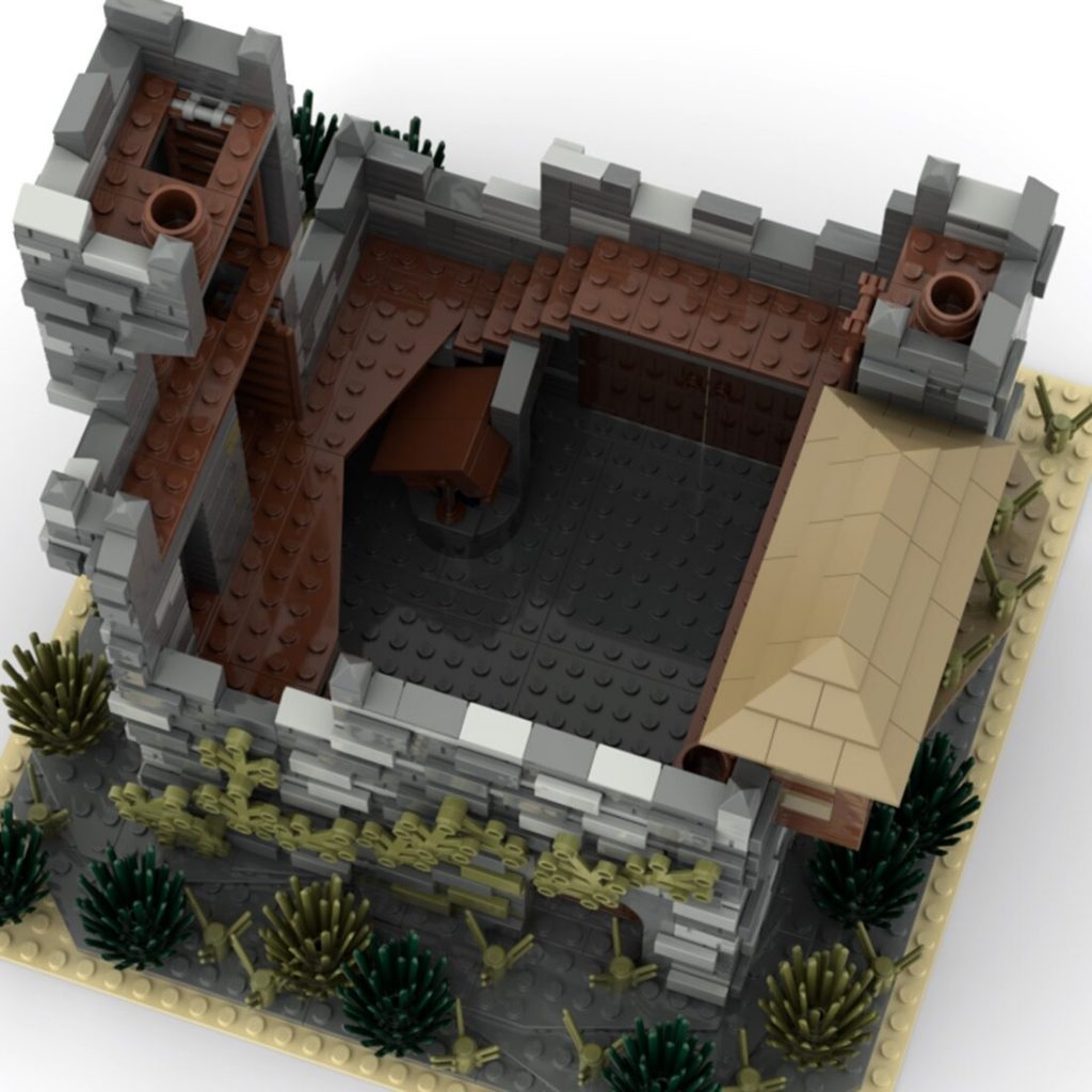 MOC-89541 Medieval Blockhouse Ruins With 1794PCS 