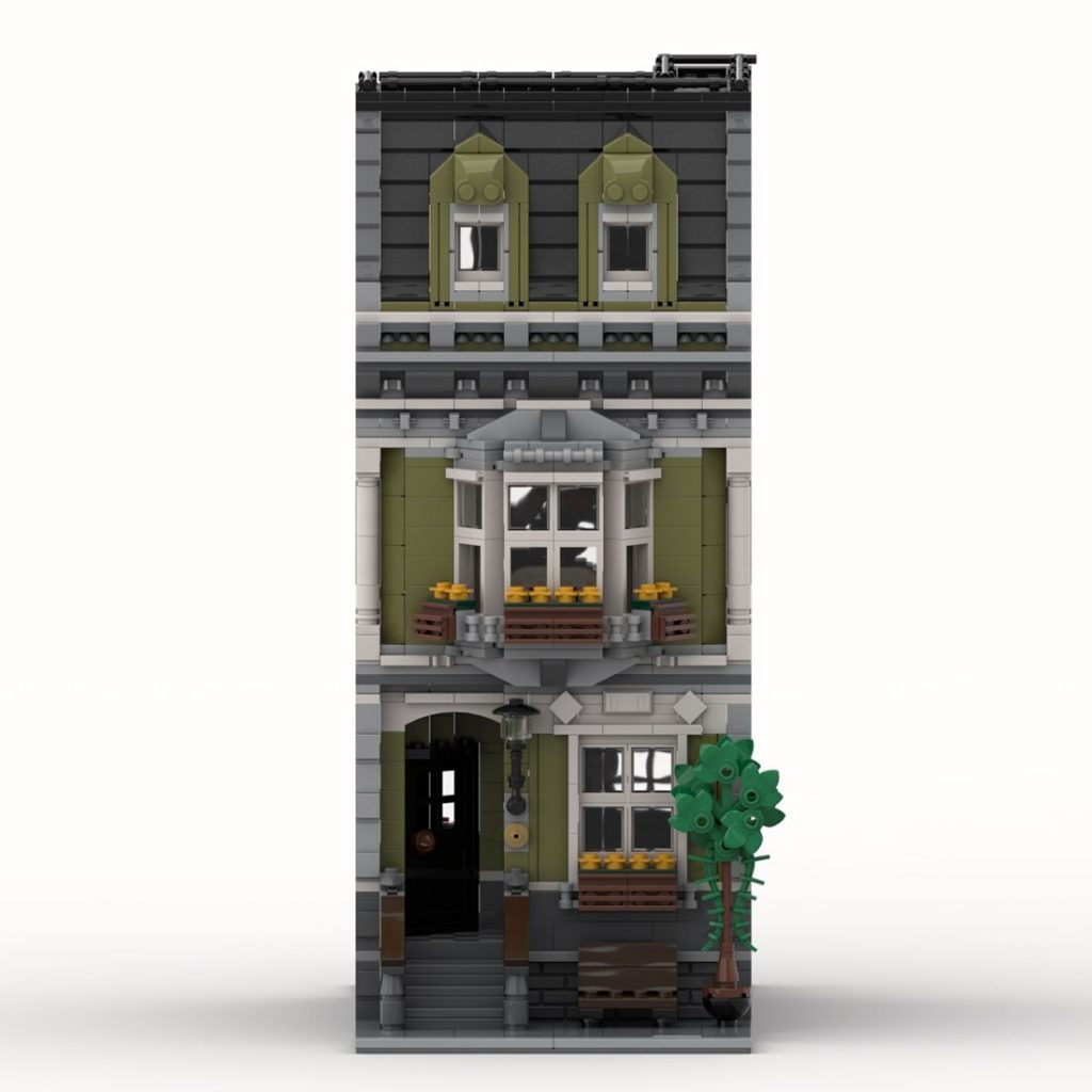 MOC-119122 Old English Town House With 2374 Pieces