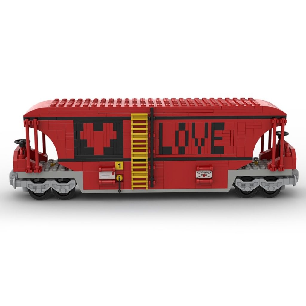 MOC-120175 Creator Valentine’s Day Train Carriage