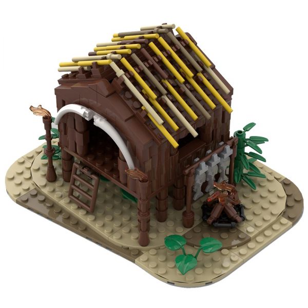 authorized moc 75850 medieval wooden hut main 0 - MOULD KING