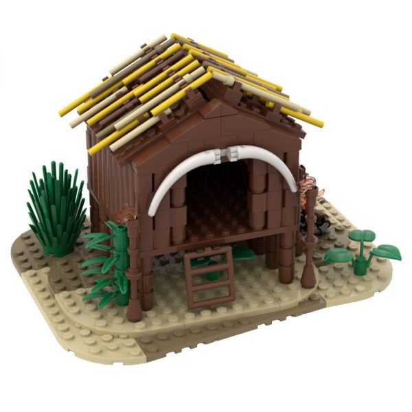 authorized moc 75850 medieval wooden hut main 1 - MOULD KING
