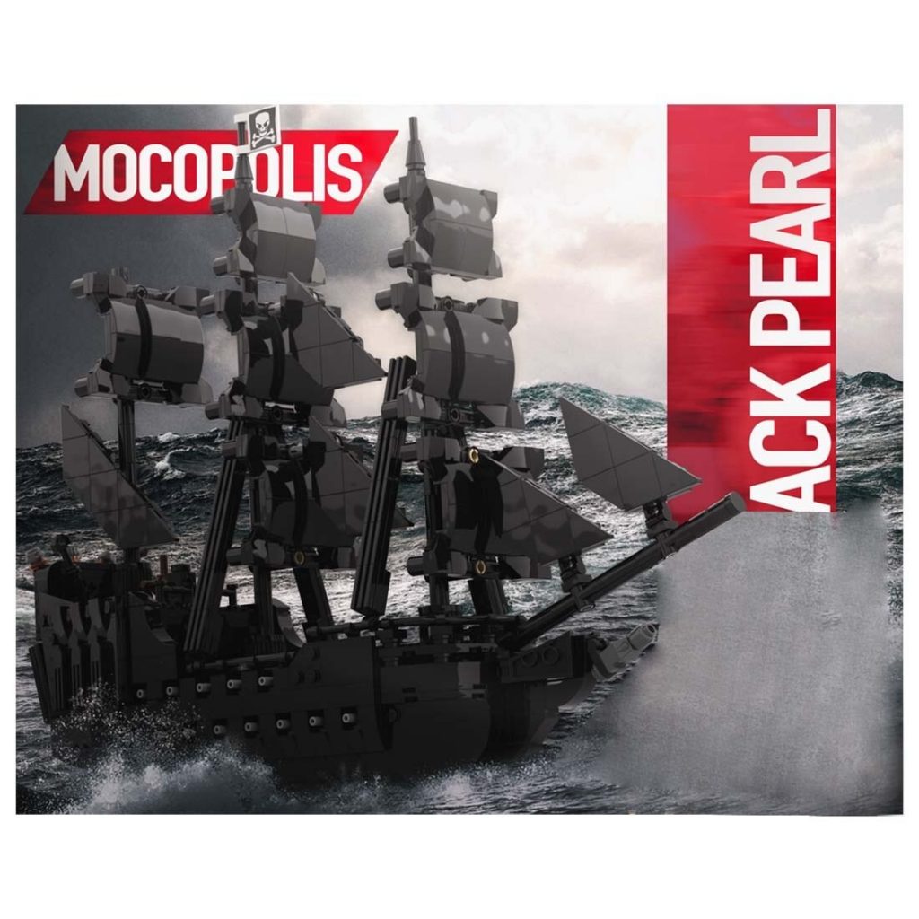 MOC-84574 The Black Pearl Ship Pirates Series With 1007 Pieces