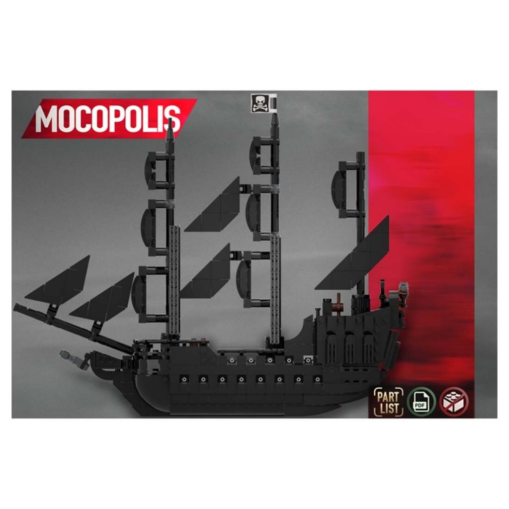 MOC-84574 The Black Pearl Ship Pirates Series With 1007 Pieces