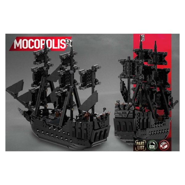 authorized moc 84574 the black pearl shi main 3 - MOULD KING