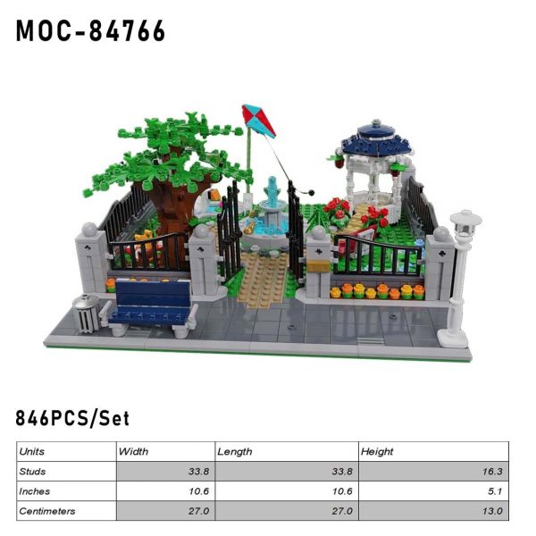 authorized moc 84766 modular urban park main 1 - MOULD KING