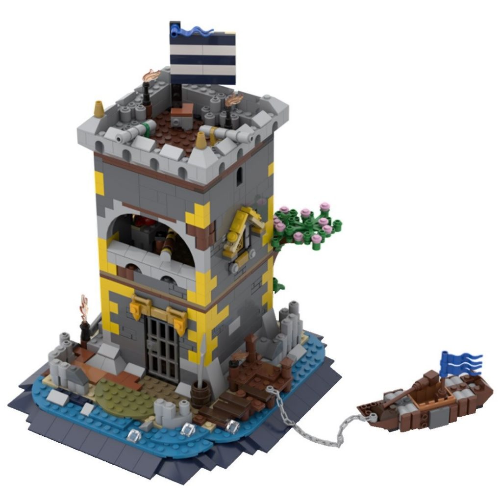 MOC-85265 Medieval Pirate Fortress With 958 Pieces
