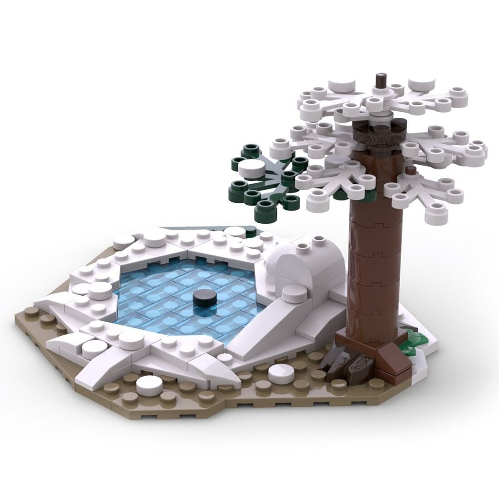 MOC-96286 Medieval Frozen Lake With 136 Pieces