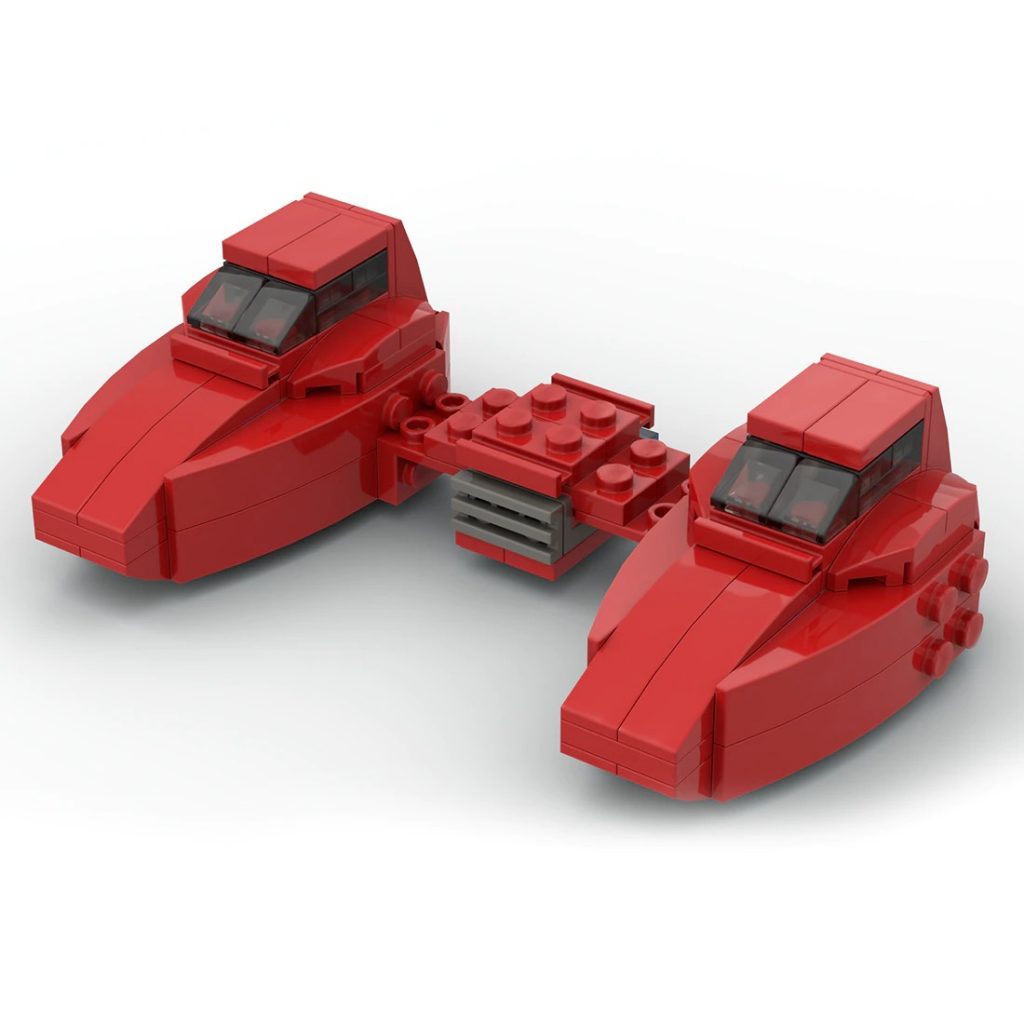 MOC-99453 Twin-Pod Cloud Car With 105 Pieces