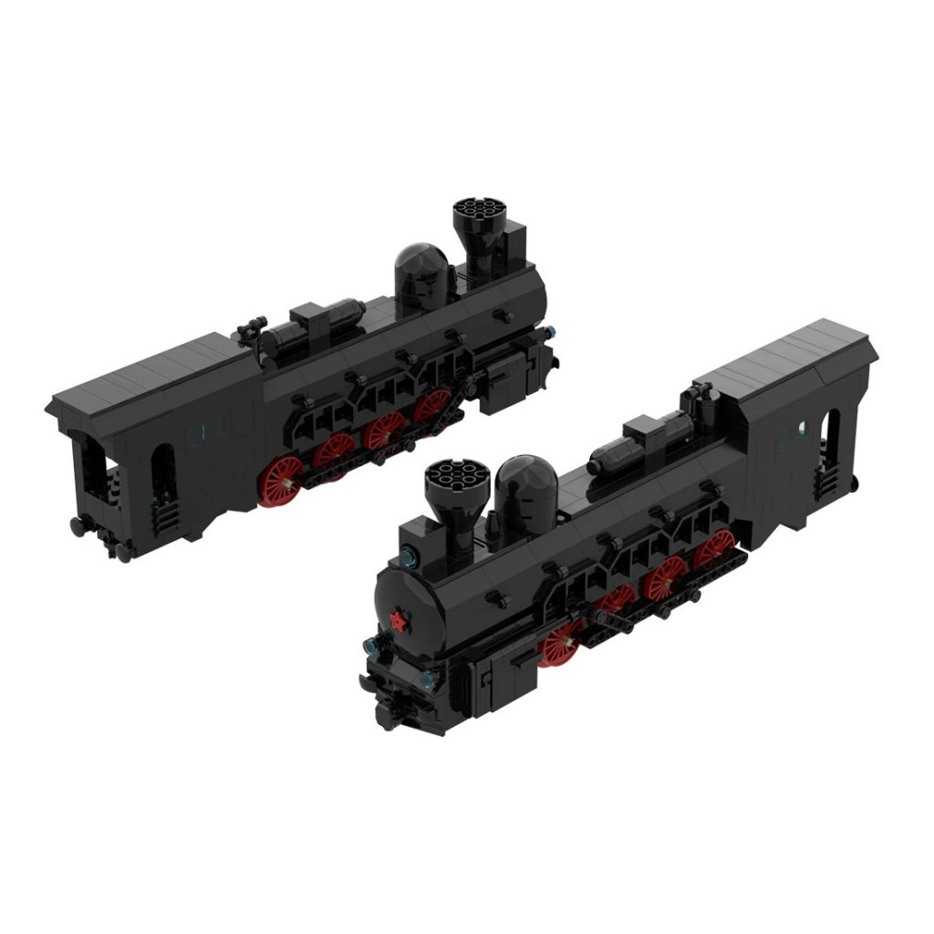 MOC-89538 Soviet Armored Train With Scene With 1309 Pieces