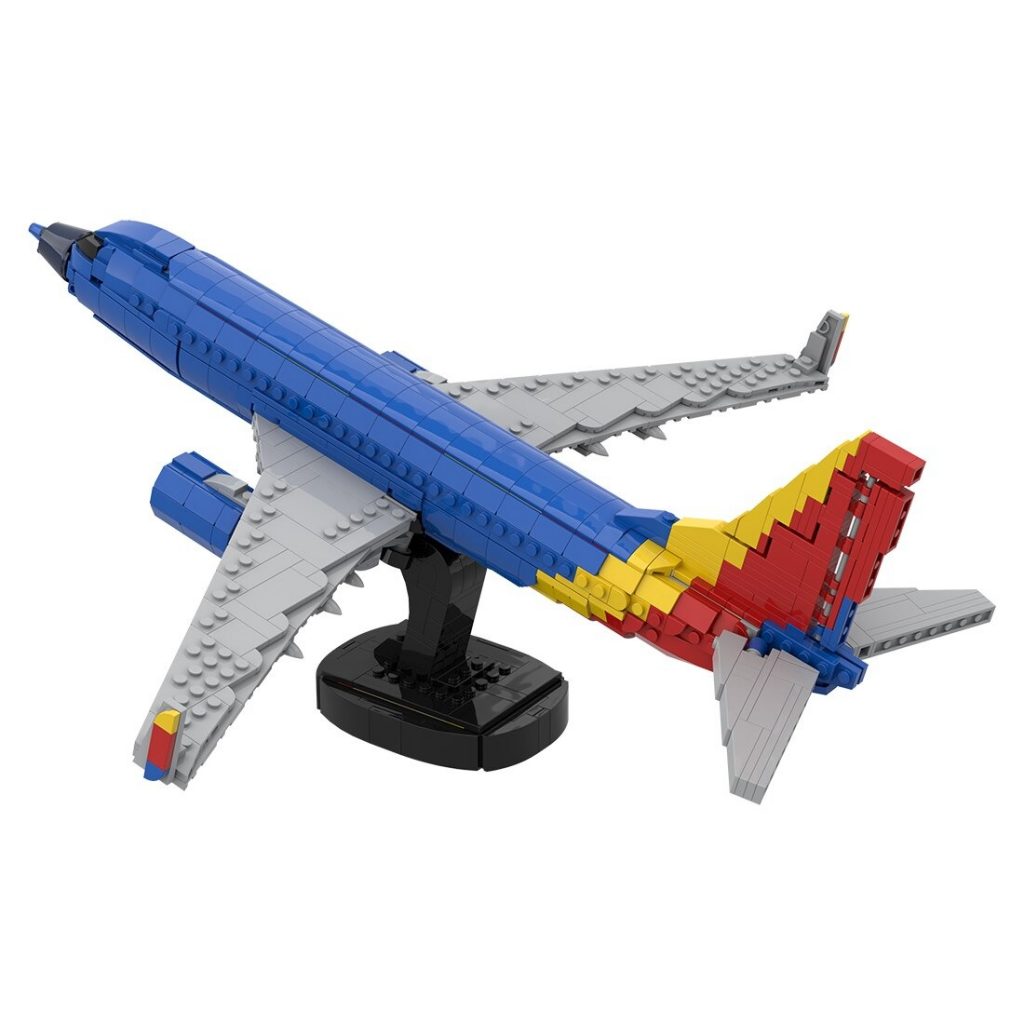 MOC-125916 Boeing 737 – Southwest Heart With 1038 Pieces