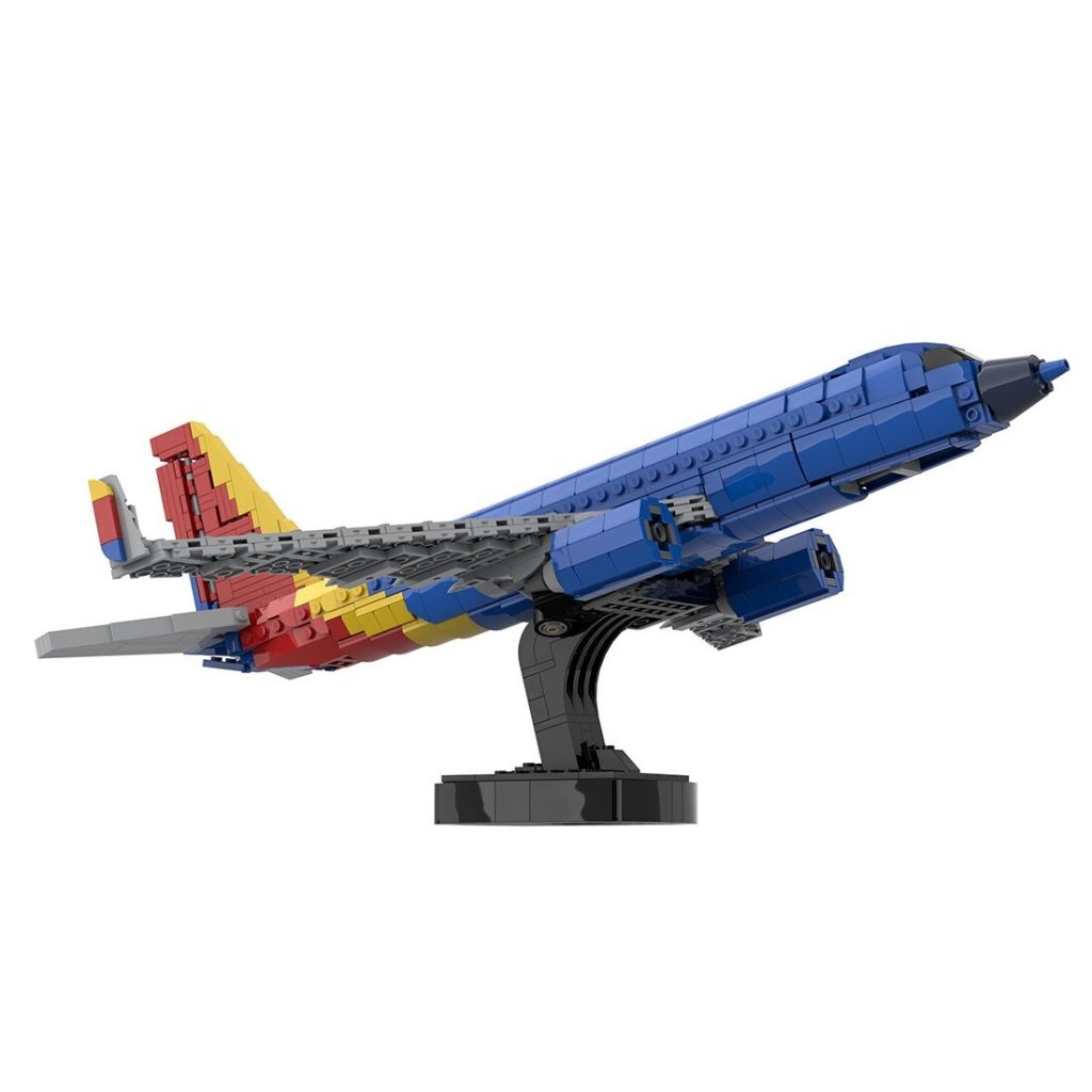 MOC-125916 Boeing 737 – Southwest Heart With 1038 Pieces