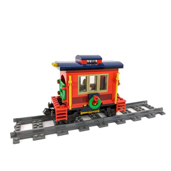 moc 49581 christmas themed train vehicle main 1 - MOULD KING