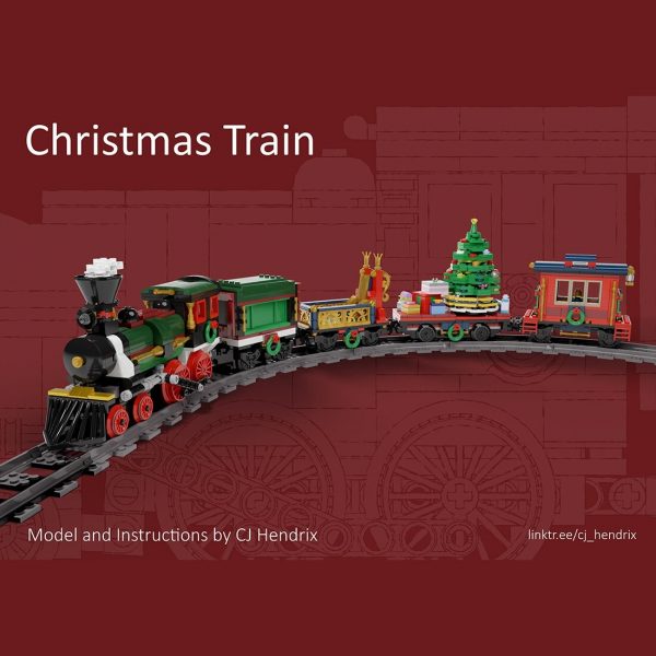 moc 49581 christmas themed train vehicle main 4 - MOULD KING