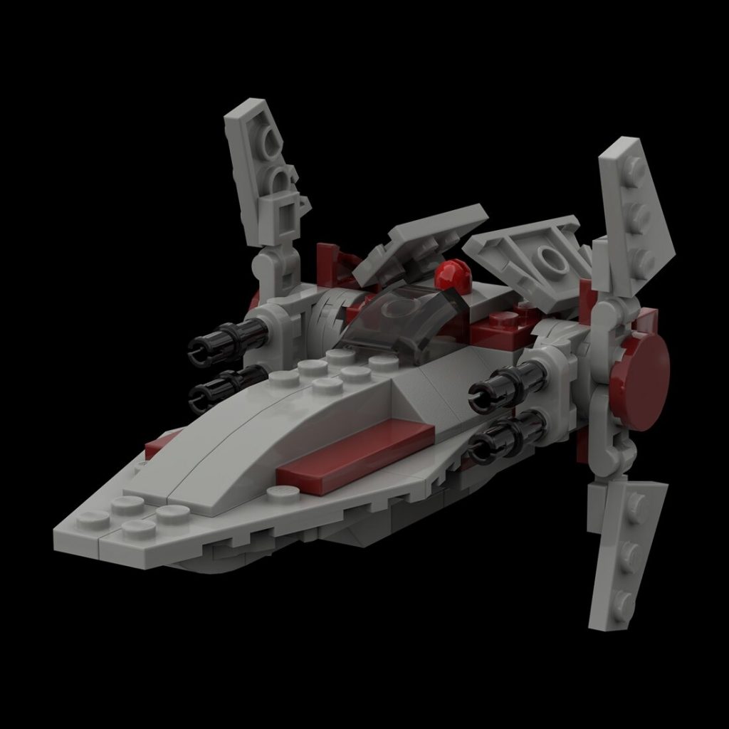 MOC-81294 V-Wing Microfighter With 93 Pieces