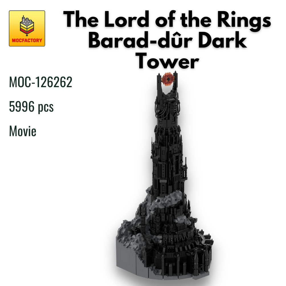 MOC-126262 The Lord of the Rings Barad-dûr Dark Tower With 5996 Pieces