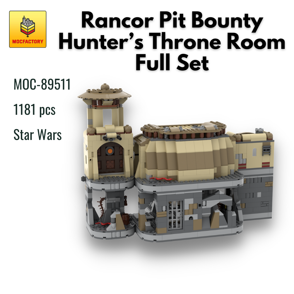 MOC 89511 Star Wars Rancor Pit Bounty Hunters Throne Room Full Set MOC FACTORY - MOULD KING